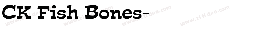 CK Fish Bones字体转换